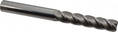 Accupro - 5/8", 4 Flute, Single End, Solid Carbide, 0.03" Corner Radius End Mill - 6" OAL, 40° Helix, Right Hand Flute, 3" LOC, Right Hand Cut - Americas Industrial Supply