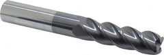 Accupro - 5/8" Diam 4 Flute Solid Carbide 0.09" Corner Radius End Mill - Americas Industrial Supply