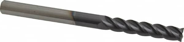 Accupro - 5/16" Diam 4 Flute Solid Carbide 0.015" Corner Radius End Mill - Americas Industrial Supply