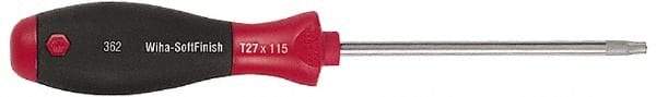 Wiha - T9 Torx Driver - 2.4" Blade Length, Ergonomic Handle - Americas Industrial Supply