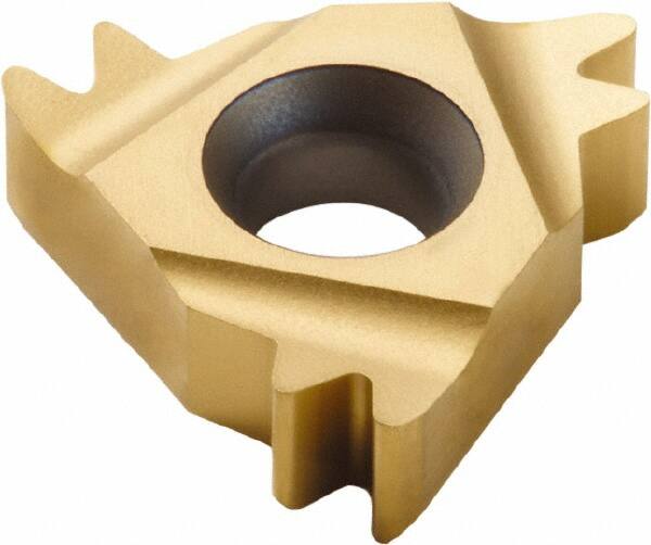 Seco - 16ER External Right Hand 14 Whitworth Laydown Threading Insert - Grade CP500, TiAlN/TiN Coated Carbide, 9.53mm Inscribed Circle - Americas Industrial Supply