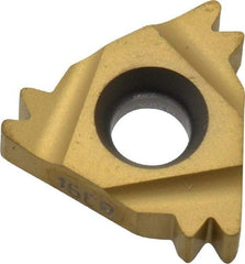Seco - 16ER External Right Hand 12 UN Laydown Threading Insert - Grade CP500, TiAlN/TiN Coated Carbide - Americas Industrial Supply