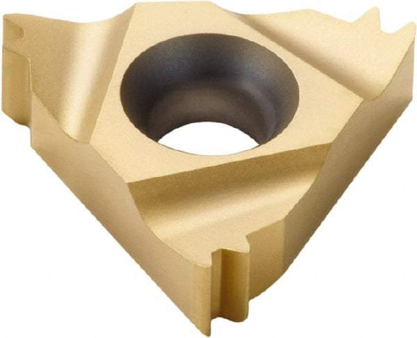 Seco - 16NR Internal Right Hand ISO Laydown Threading Insert - Grade CP500, TiAlN/TiN Coated Carbide, 9.53mm Inscribed Circle - Americas Industrial Supply