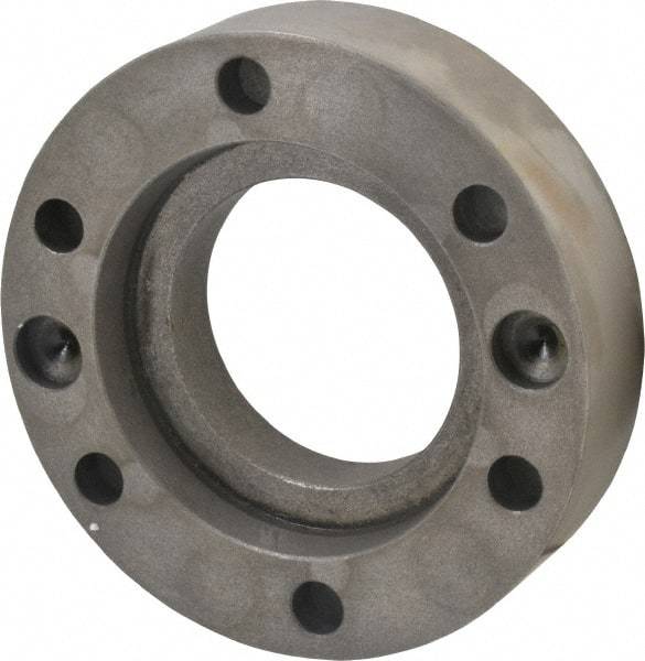 BTC - Adapter Back Plate for 10" Diam Self Centering Lathe Chucks - A2-6 Mount, 2.835" Through Hole Diam - Americas Industrial Supply