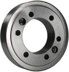 BTC - Adapter Back Plate for 12" Diam Self Centering Lathe Chucks - A2-6 Mount, 3.268" Through Hole Diam - Americas Industrial Supply