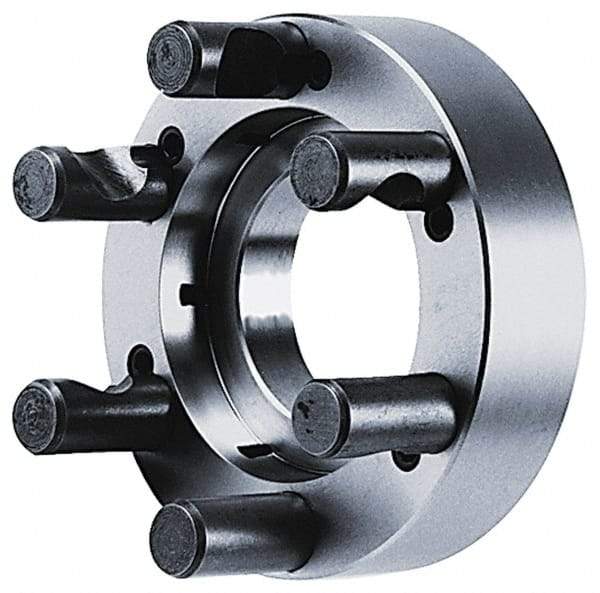 BTC - Adapter Back Plate for 10" Diam Self Centering Lathe Chucks - D1-8 Mount, 2.835" Through Hole Diam - Americas Industrial Supply