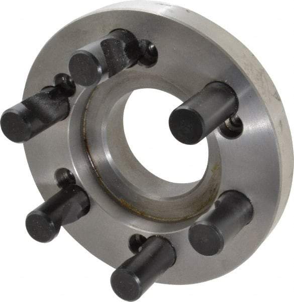 BTC - Adapter Back Plate for 10" Diam Self Centering Lathe Chucks - D1-6 Mount, 2.835" Through Hole Diam - Americas Industrial Supply