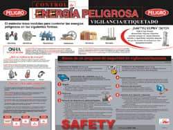 NMC - 24" Wide x 18" High Laminated Paper Lockout Information Poster - Spanish - Americas Industrial Supply