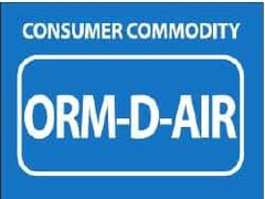 NMC - Consumer Commodity - ORD-D-Air Shipping Label - 1-1/2" High x 2" Wide - Americas Industrial Supply