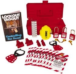 NMC - 30 Piece Electrical Lockout Kit - Comes in Tool Box - Americas Industrial Supply