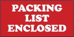 NMC - Packing List Enclosed Shipping Label - 1-3/8" High x 3" Wide - Americas Industrial Supply