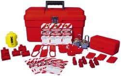 NMC - 38 Piece Electrical Lockout Kit - Comes in Carrying Case - Americas Industrial Supply