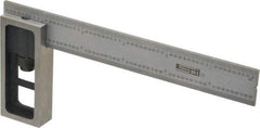 SPI - 6 Inch Long, 16R Double Square - 1/100, 1/64, 1/50 and 1/32 Inch Graduation, Hardened Steel - Americas Industrial Supply