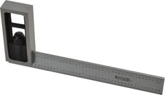 SPI - 6 Inch Long, English and Metric Double Square - 1/64 and 1/32 Inch Graduation, 0.5 and 1mm Graduation, Hardened Steel - Americas Industrial Supply