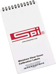 SPI - Calibration Label - Legend: Calibration, English, Red, 1" Long x 5/8" High, No Coating - Americas Industrial Supply