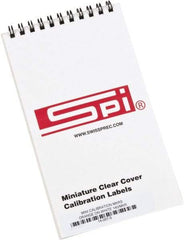 SPI - Calibration Label - Legend: Calibration, English, Orange, 1" Long x 5/8" High, No Coating - Americas Industrial Supply