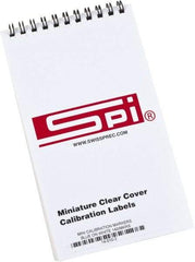 SPI - Calibration Label - Legend: Calibration, English, Blue, 1" Long x 5/8" High, No Coating - Americas Industrial Supply