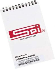 SPI - Calibration Label - Legend: Calibration, English, Light Green & White, 1-3/4" Long x 5/8" High, No Coating - Americas Industrial Supply