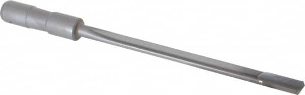 Made in USA - 27/64", 6" Flute Length, 7" Depth of Cut, Carbide-Tipped Shank, Single Flute Gun Drill - Americas Industrial Supply