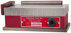 Suburban Tool - Fine Pole Rectangular Permanent Magnetic Block Chuck - 24-1/2" Long x 10" Wide x 2-5/8" High, Ceramic - Americas Industrial Supply