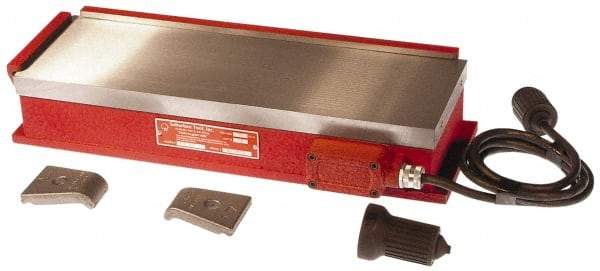 Suburban Tool - 16-1/2" Long x 12" Wide x 3-1/4" High, 135 Watts, Rectangular, Electromagnetic Chuck - 1/8" Pole Width, Longitudinal Pole Alignment - Americas Industrial Supply