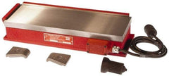 Suburban Tool - 15-1/2" Long x 8" Wide x 3-1/2" High, 125 Watts, Rectangular, Electromagnetic Chuck - 1/8" Pole Width, Transvere Pole Alignment - Americas Industrial Supply