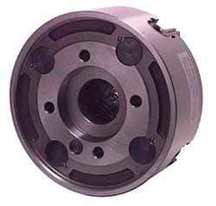 Bison - 4 Jaws, 10" Diam, Independent Manual Lathe Chuck - A2-8 Mount Spindle, Reversible, 1,500 Max RPM, 2.559" Through Hole Diam, Cast Iron - Americas Industrial Supply