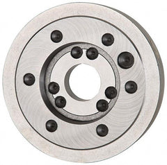 Bison - Adapter Back Plate for 6-1/4" Diam Independent & Self Centering Lathe Chucks - A1/A2-5 Mount, 3.13" Through Hole Diam, 3-1/4" ID, 6.4" OD, 1" Flange Height - Americas Industrial Supply