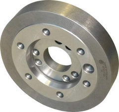 Bison - Adapter Back Plate for 8" Diam Independent & Self Centering Lathe Chucks - A1/A2-6 Mount, 2.17" Through Hole Diam, 4.19mm ID, 7.99" OD, 1.3" Flange Height - Americas Industrial Supply