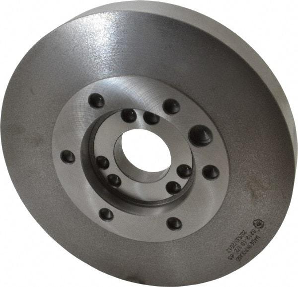 Bison - Adapter Back Plate for 10" Diam Independent & Self Centering Lathe Chucks - A1/A2-6 Mount, 3.17" Through Hole Diam, 4.19mm ID, 9.96" OD, 1.3" Flange Height - Americas Industrial Supply