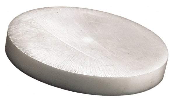 Made in USA - 6 Inch Diameter, 6 Inch Thick, Plastic Disc - Natural, Acetal - Americas Industrial Supply