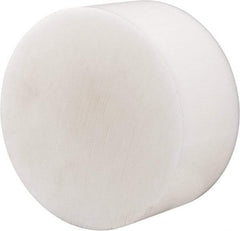 Made in USA - 6 Inch Diameter, 3 Inch Thick, Plastic Disc - Natural, Acetal - Americas Industrial Supply