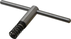 Bison - 4, 5" Chuck Diam Compatibility, Lathe Chuck Key - Compatible with 3-Jaw Chucks, 4-Jaw Chucks, 6-Jaw Chucks, Self Ejecting, 3-5/32" Body Length, 0.3543" Actual Key Square Size - Americas Industrial Supply