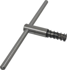Bison - 10, 12" Chuck Diam Compatibility, Lathe Chuck Key - Compatible with 3-Jaw Chucks, 4-Jaw Chucks, 6-Jaw Chucks, Self Ejecting, 4-23/32" Body Length, 0.5512" Actual Key Square Size - Americas Industrial Supply
