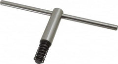 Bison - 8, 10" Chuck Diam Compatibility, Lathe Chuck Key - Compatible with 4-Jaw Chucks, Self Ejecting, 5" Body Length, 7/16" Actual Key Square Size - Americas Industrial Supply