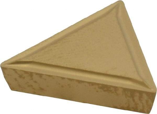 Kennametal - TPMR321 Grade KC850 Carbide Turning Insert - TiC/TiCN/TiN Finish, 60° Triangle, 3/8" Inscr Circle, 1/8" Thick, 1/64" Corner Radius - Americas Industrial Supply