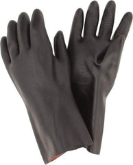 MAPA Professional - Size 2XL (11), 14" Long, 30 mil Thick, Neoprene Chemical Resistant Gloves - Textured Finish, Gauntlet Cuff, Black - Americas Industrial Supply