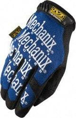 Mechanix Wear - Size M (9) Synthetic Leather General Protection Work Gloves - For Mechanic's & Lifting, Uncoated, Hook & Loop Cuff, Full Fingered, Blue, Paired - Americas Industrial Supply