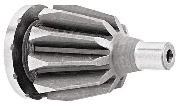 Bison - Forged Steel Lathe Chuck Pinion - 5" Chuck Diam Compatible, 0.98" OD - Americas Industrial Supply