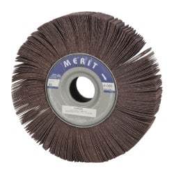 Merit Abrasives - 10" Diam, 80 Grit Aluminum Oxide Unmounted Flap Wheel - 1-3/4" Hole, 2" Wide, Coated, Medium Grade, 4,000 Max RPM , Cloth Backing - Americas Industrial Supply