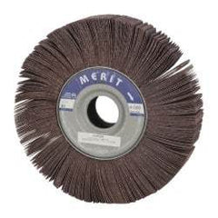 Merit Abrasives - 10" Diam, 80 Grit Aluminum Oxide Unmounted Flap Wheel - 1-3/4" Hole, 2" Wide, Coated, Medium Grade, 4,000 Max RPM , Cloth Backing - Americas Industrial Supply