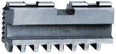 Bison - 20" Max Chuck Diam Compatibility, Steel Tongue & Groove Hard Lathe Master Jaws - 3/4" Groove Width, 1.5748" Wide x 6.5351" Long - Americas Industrial Supply