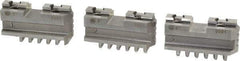Bison - 5" Max Chuck Diam Compatibility, Steel Tongue & Groove Hard Lathe Master Jaws - 1/2" Groove Width, 0.7874" Wide x 2-1/8" Long - Americas Industrial Supply