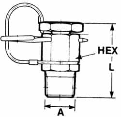 Voss - 1/8 Thread, 6,000 Max psi, NPT and BSPT - 26mm Long, Pressure Tests - Americas Industrial Supply