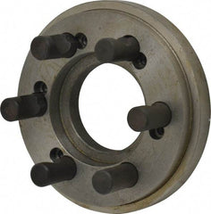 Pratt Burnerd America - Adapter Back Plate for 12" Diam Self Centering Lathe Chucks - D1-6 Mount, 3.285" Through Hole Diam, Steel - Americas Industrial Supply