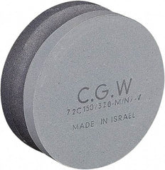 Camel Grinding Wheels - 4" Long x 4" Wide x 1-1/2" Thick, Silicon Carbide Sharpening Stone - Round, Fine Grade, 150 Grit - Americas Industrial Supply