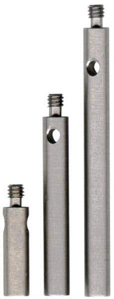 Fowler - M2 Female and Male Connection, 3mm Stem Diameter, Stainless Steel, CMM Stylus Extension - 40mm Overall Length, 4mm Outer Diameter, For Use with CMM Touch Trigger Probes - Americas Industrial Supply