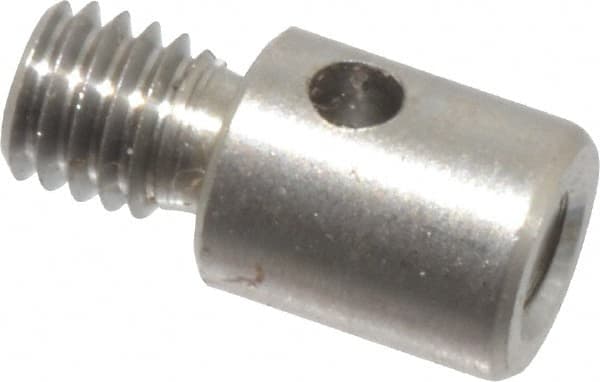 Fowler - M3 Female, M2 Male, Stainless Steel, CMM Thread Adapter - 5mm Long - Americas Industrial Supply