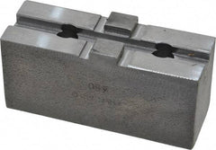 H & R Manufacturing - 8" Chuck Capacity, Tongue & Groove Attachment, Square Soft Lathe Chuck Jaw - Steel, 1-3/4" Btw Mount Hole Ctrs, 3-1/2" Long x 1-1/4" Wide x 1-5/8" High, 5/16" Groove - Americas Industrial Supply
