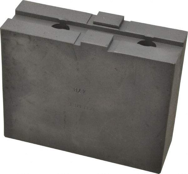 H & R Manufacturing - 12" Chuck Capacity, Tongue & Groove Attachment, Square Soft Lathe Chuck Jaw - Steel, 2-1/2" Btw Mount Hole Ctrs, 4-7/8" Long x 1-3/4" Wide x 3-7/8" High, 1/2" Groove - Americas Industrial Supply